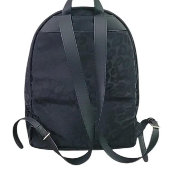 NWOT - Michael Kors Black Leopard Backpack - Picture 2 of 2